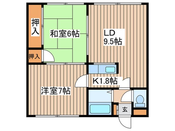 シャルムあをき北の物件間取画像